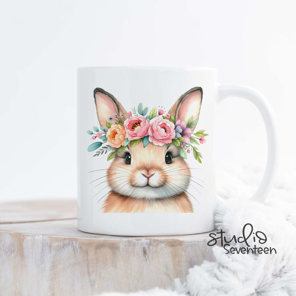 Boho Bunny Easter Coffee Mug