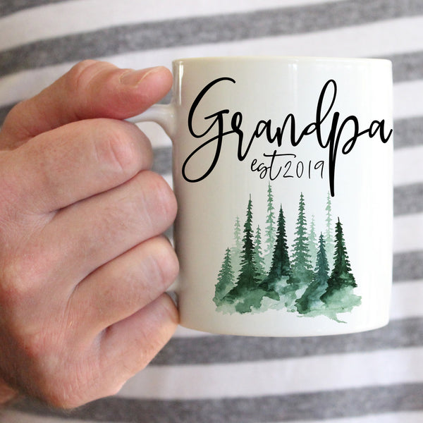 Pregnancy Announcement Grandparents, Baby Announcement, Baby Reveal, Grandma Grandpa Coffee Cup, Grandparents Mug Set, New Grandma Gift