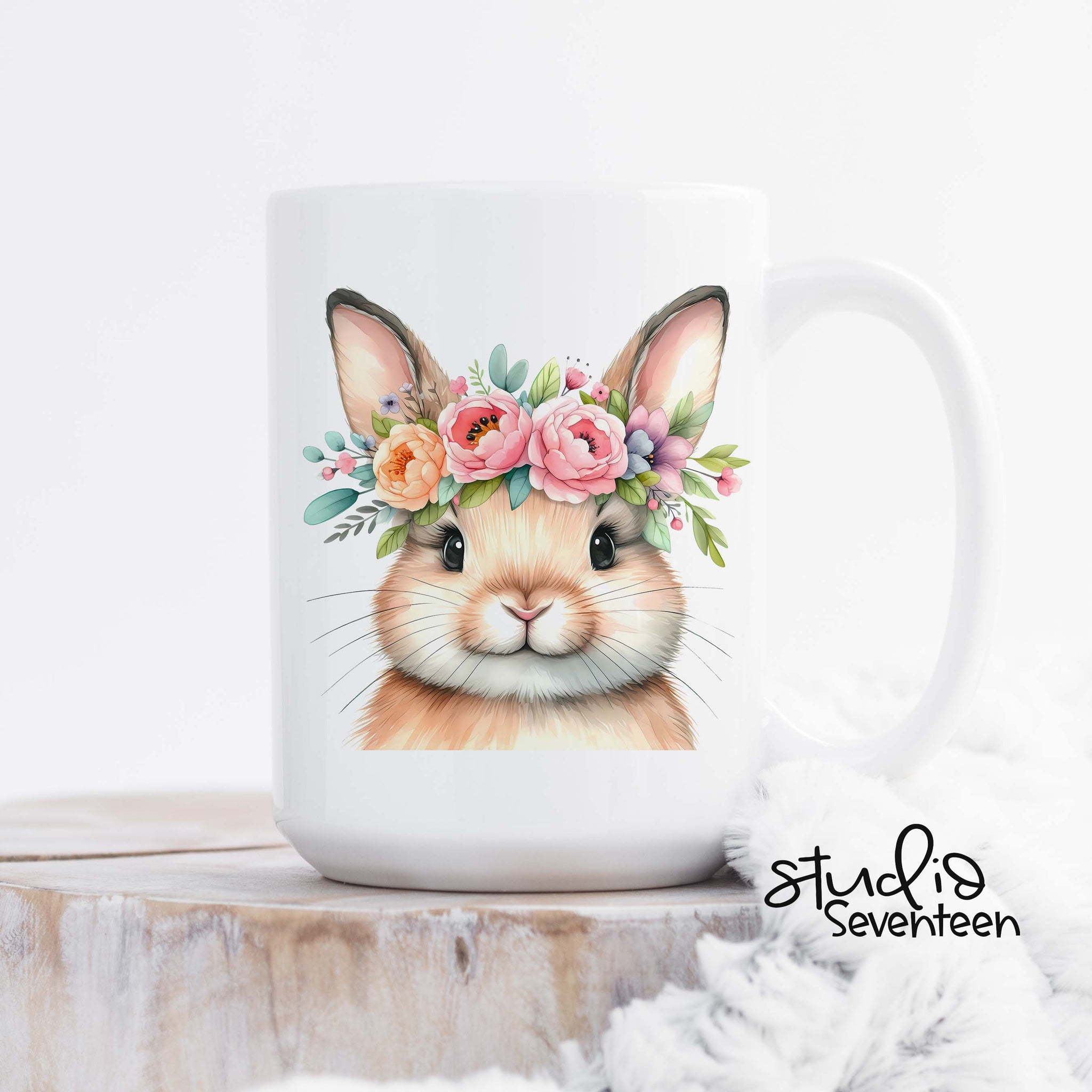 Boho Bunny Easter Coffee Mug