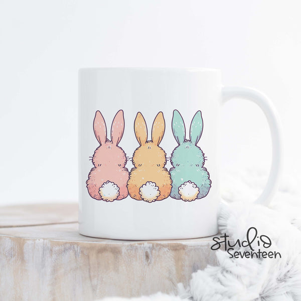 Pastel Bunny Tails  Easter Coffee Mug
