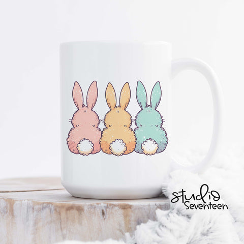 Pastel Bunny Tails  Easter Coffee Mug