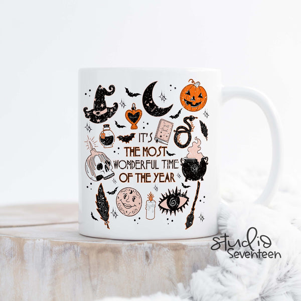 It's The Most Wonderful Time of Year Fall and Halloween Coffee Mug