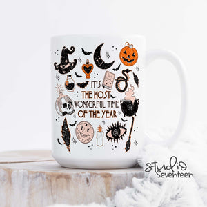 It's The Most Wonderful Time of Year Fall and Halloween Coffee Mug