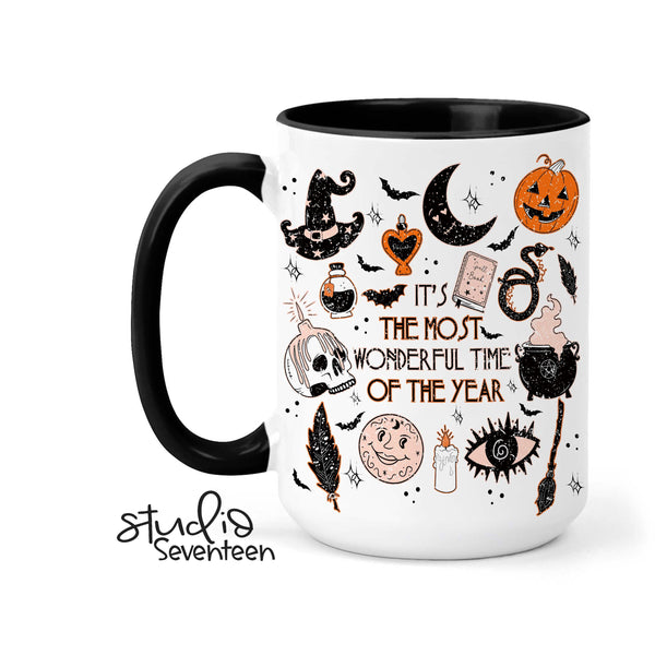 It's The Most Wonderful Time of Year Fall and Halloween Coffee Mug