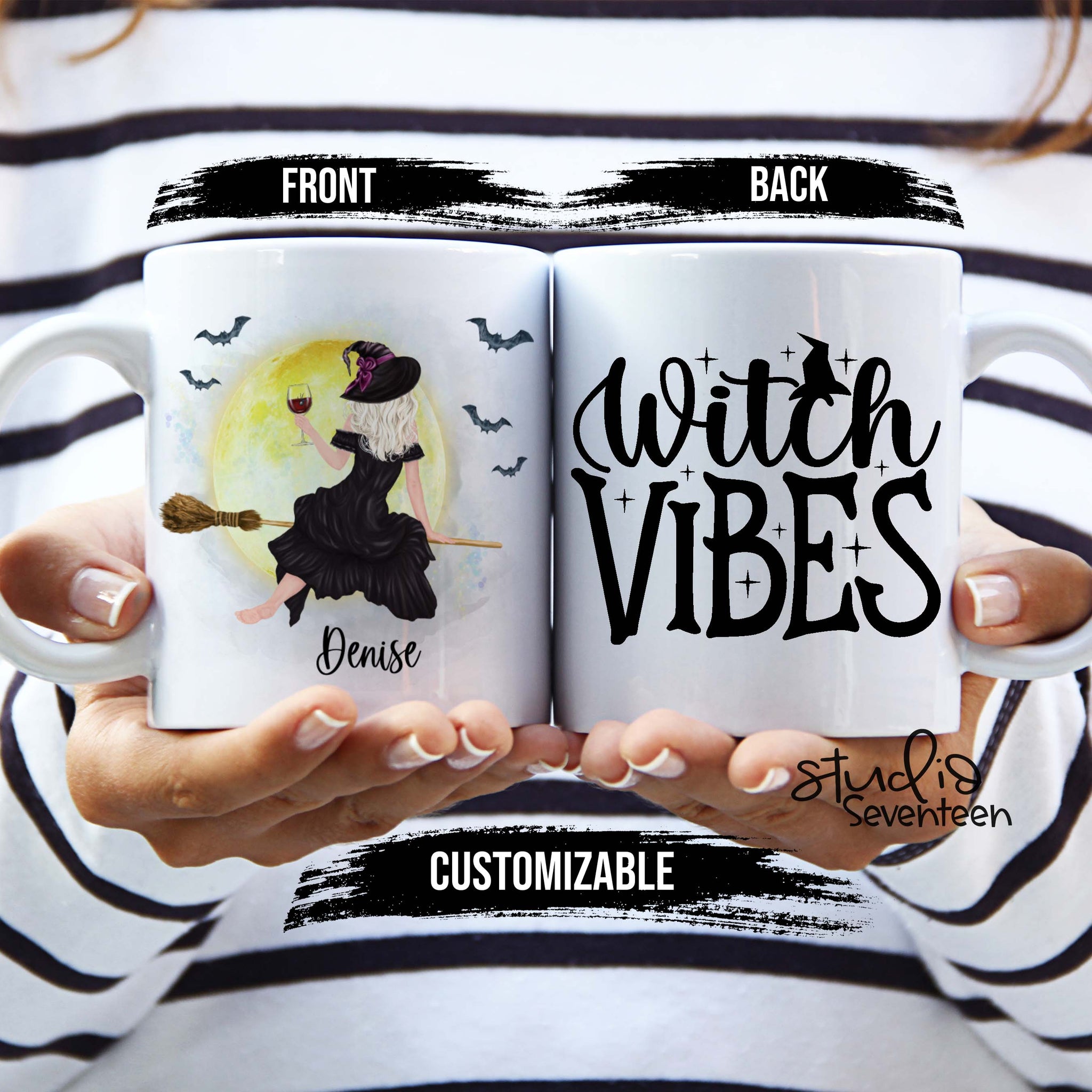 Personalized Halloween Witches Mug - Witch Vibes