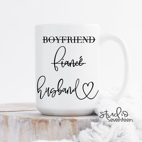 Boyfriend Fiancé Husband mug