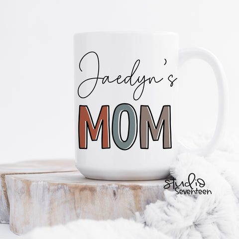 Mom Mug with Child's Name