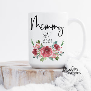 Mommy Mug Est. 2022 or Custom Year