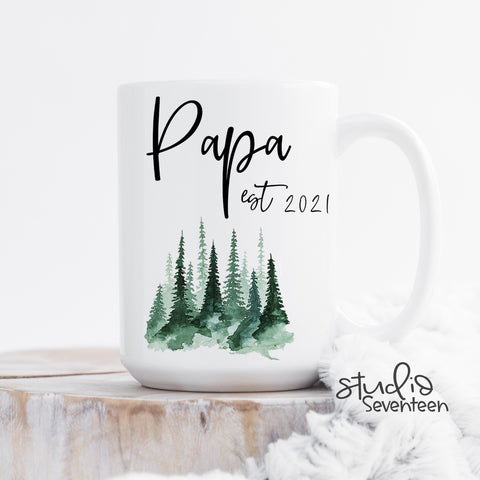 Papa Mug With Custom est. Year