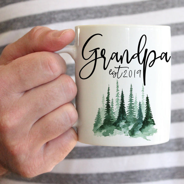 Grandpa To Be Gift, Grandpa Coffee Mug, Baby Announcement, Baby Reveal, Est. 2020,  Grandfather Coffee Cup
