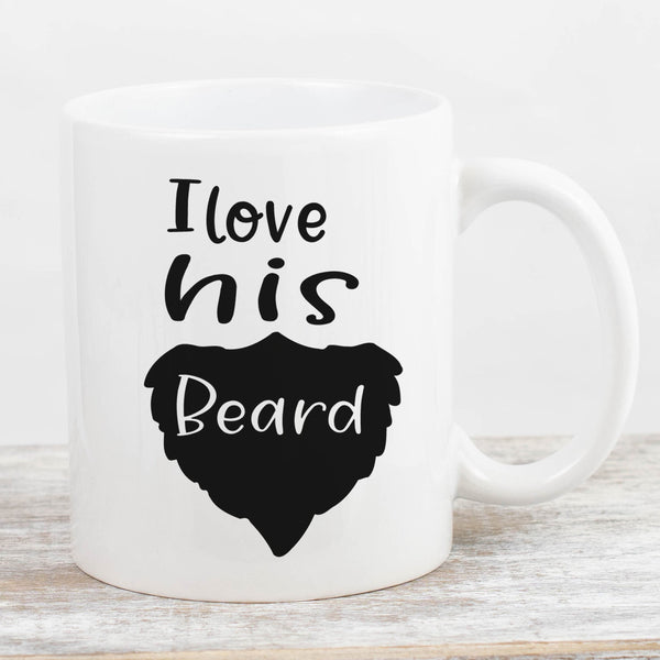 Couples Gift, Gift Set, Funny Coffee Mug, Anniversary Gift, Gift For Boyfriend, Gift For Girlfriend, I Love Her Butt I Love His Beard