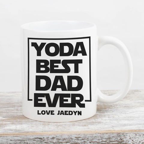 Yoda Best Dad Ever Mug, Star Wars Gift, Father&#39;s Day Gift, Gift to Dad from Son or Daughter, Dad Gift, Star Wars Coffee Mug