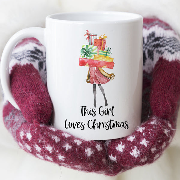 This Girl Loves Christmas Coffee Mug