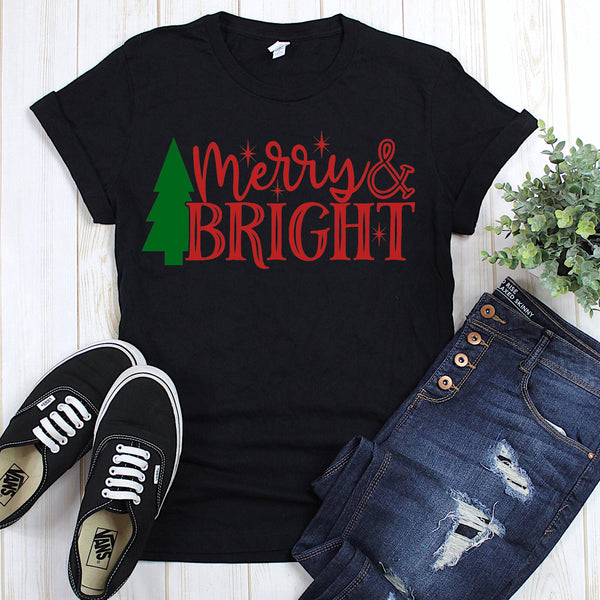 Merry and Bright Christmas Shirt