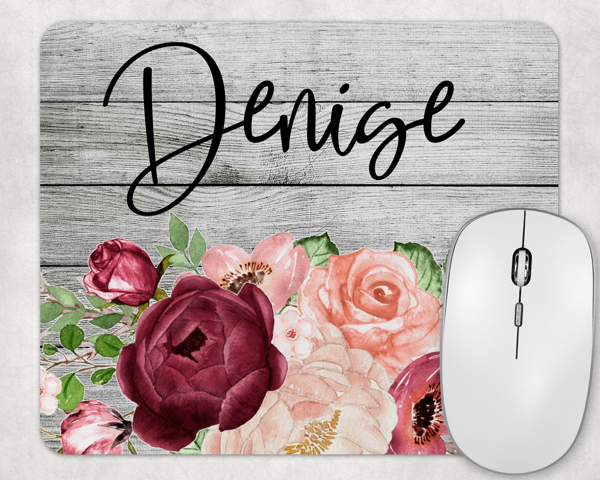 Personalized Mouse Pad, Office Decor, Rectangle Mouse Pad, Office Supplies, Desk Accessories , New Job Gift