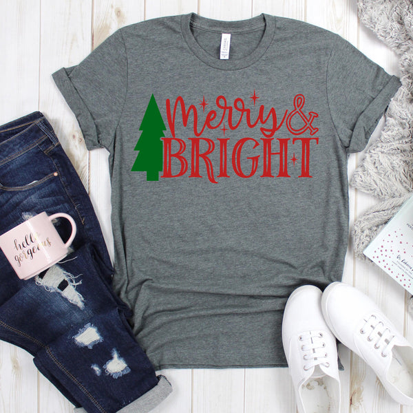 Merry and Bright Christmas Shirt
