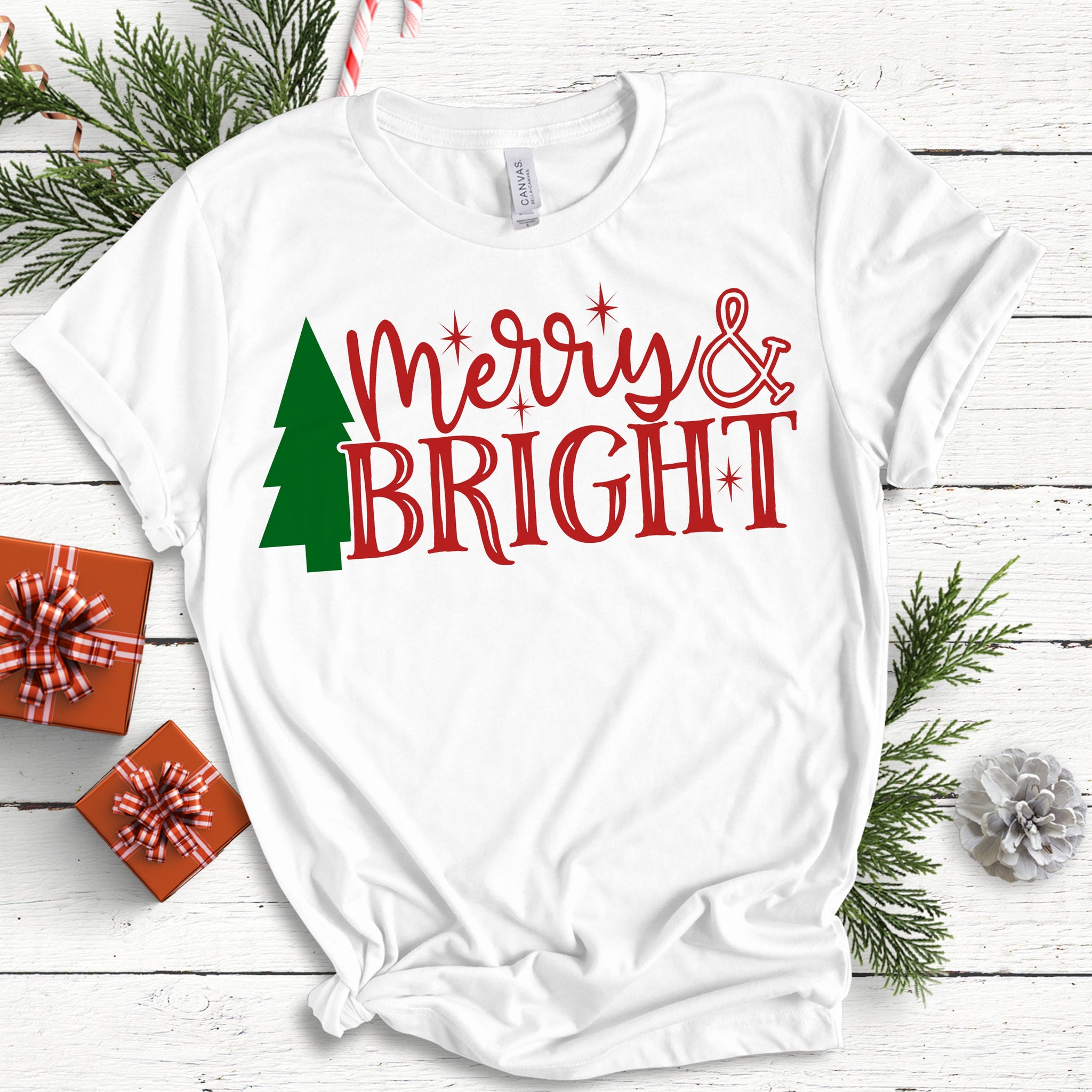 Merry and Bright Christmas Shirt