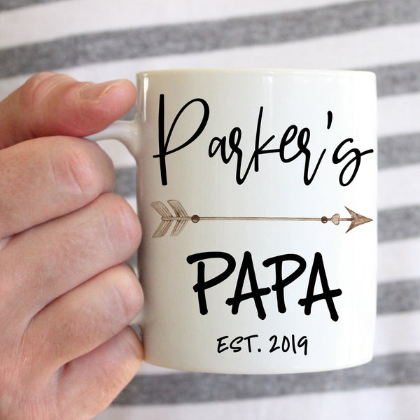 Papa Coffee Mug, Birthday Gift for Papa, Future Papa, New Papa Gift, Papa Coffee Cup