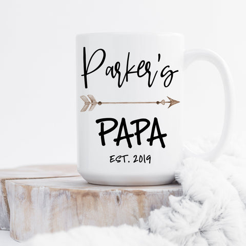 Papa Coffee Mug, Birthday Gift for Papa, Future Papa, New Papa Gift, Papa Coffee Cup