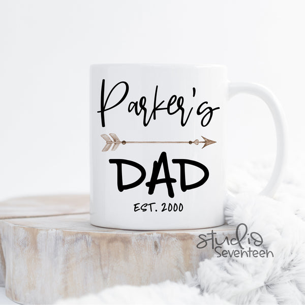 Dad Mug with Child's Name