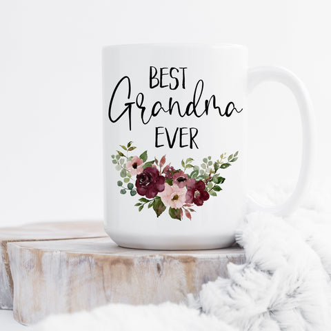 Grandma Coffee Mug, Birthday Gift for Grandma, Best Grandma Ever, Grandmother Coffee Cup. Nana Mug, Gifts for Grandma