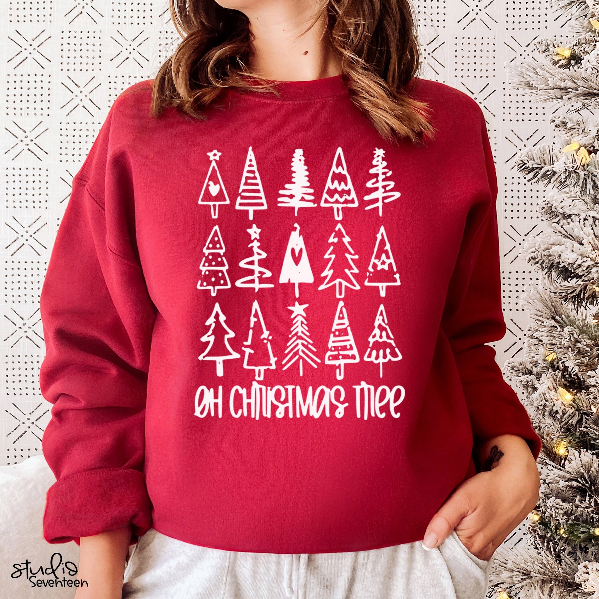 Oh Cristmas Tree Crew Neck Sweatshirt