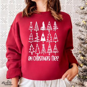 Oh Cristmas Tree Crew Neck Sweatshirt
