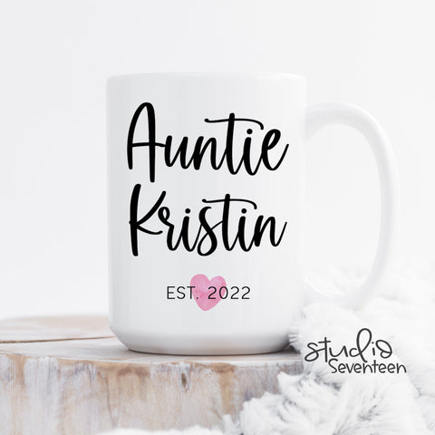 Personalized Auntie Mug