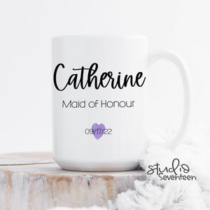 Personalized Maid of Honor Mug