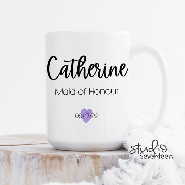 Personalized Maid of Honor Mug