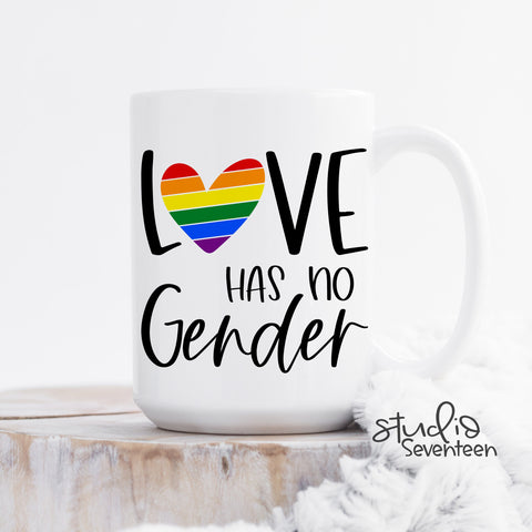 Love has no Gender Coffee Mug for Pride Month