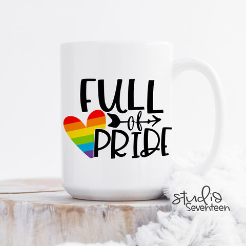 Full of Pride Coffee Mug for Pride Month
