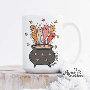 Stay Spooky Ghost Cauldron Halloween Coffee Mug