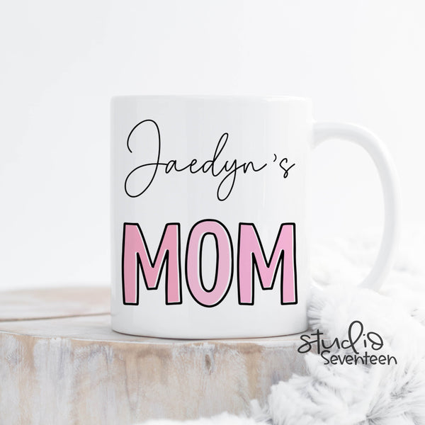 Mom Mug, First Time Mom Gift, Personalized Mama Mug With Kids Names, Mother's Day Gift, Gift For Mom from Kids, Pregnancy Reveal Mug,
