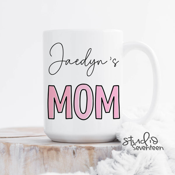 Mom Mug, First Time Mom Gift, Personalized Mama Mug With Kids Names, Mother's Day Gift, Gift For Mom from Kids, Pregnancy Reveal Mug,