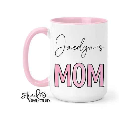 Mom Mug, First Time Mom Gift, Personalized Mama Mug With Kids Names, Mother's Day Gift, Gift For Mom from Kids, Pregnancy Reveal Mug,